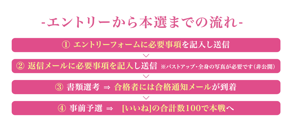 エントリーから本選までの流れ