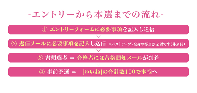 エントリーから本選までの流れ